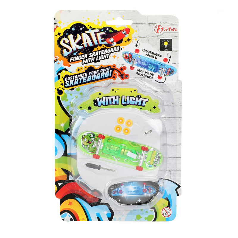 Afbeelding laden in galerijviewer, Toi-toys vinger skateboard met licht en extra wielen
