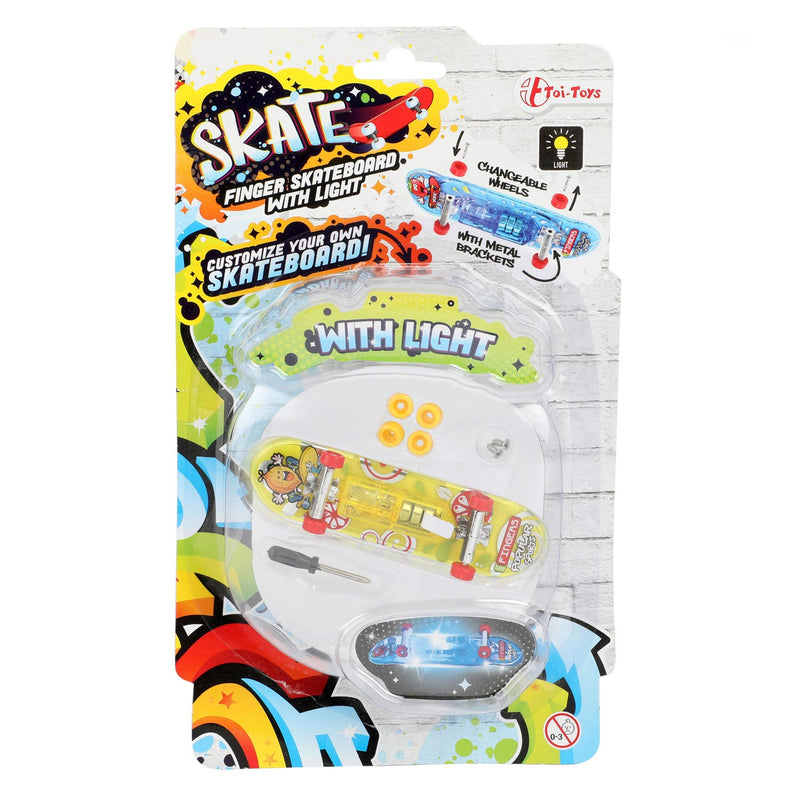 Afbeelding laden in galerijviewer, Toi-toys vinger skateboard met licht en extra wielen
