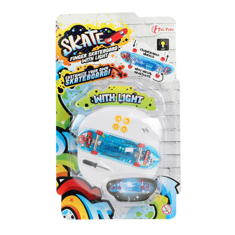 Afbeelding laden in galerijviewer, Toi-toys vinger skateboard met licht en extra wielen
