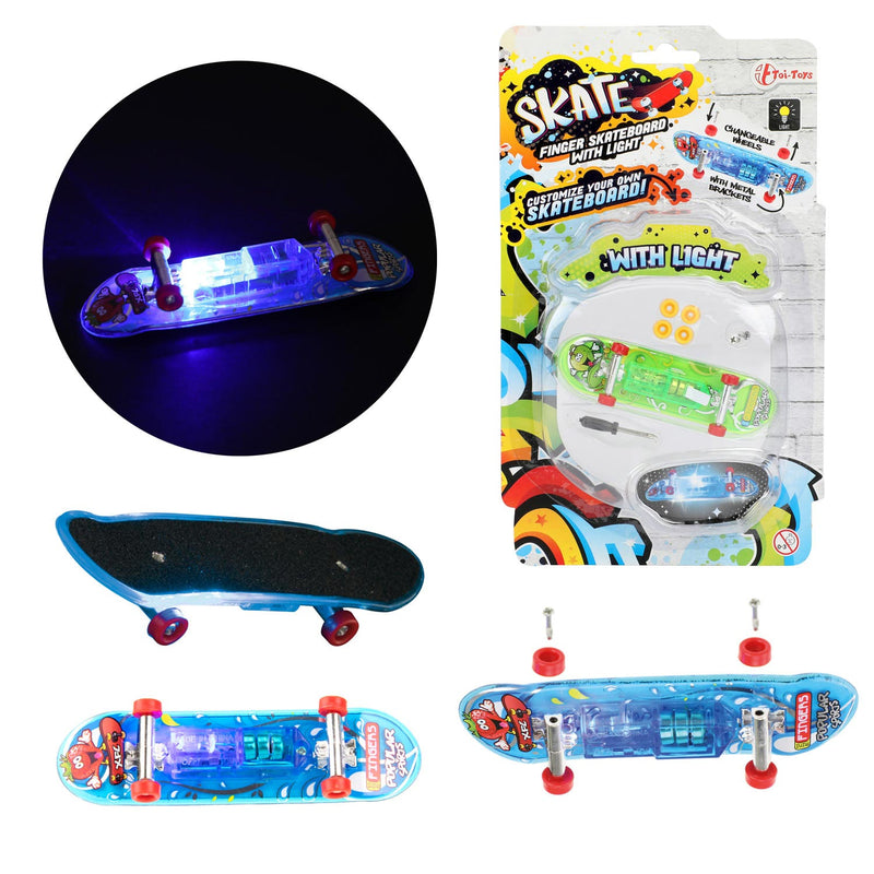 Afbeelding laden in galerijviewer, Toi-toys vinger skateboard met licht en extra wielen
