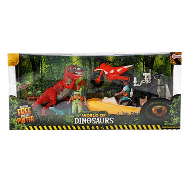 World of dinosaurs speelset - boot en motor met dino's