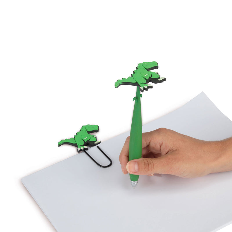 Afbeelding laden in galerijviewer, Toi-toys dinosaurus mega paperclip met pen
