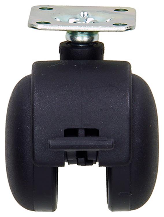 Afbeelding laden in galerijviewer, Mack by tente 1058960 - zwenkwiel met enkele wielrem vork pp, met plaat 50 mm | 5 stuks
