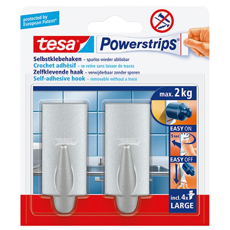 Afbeelding laden in galerijviewer, Tesa haak large trend chroom

