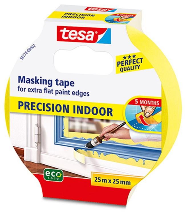 Afbeelding laden in galerijviewer, Tesa precision indoor 56270-00000-01 maskeertape geel (l x b) 25 m x 25 mm 1 stuk(s)
