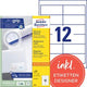 Universele etiketten avery 3659 97x42,3mm