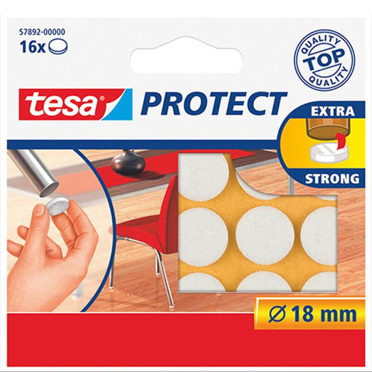 Tesa 1003207 - vilt 18mm wit a16st | 20 stuks