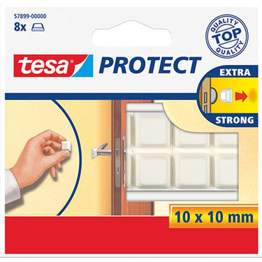 Tesa 1003187 - besch.blokjes 10x10 wit | 20 stuks