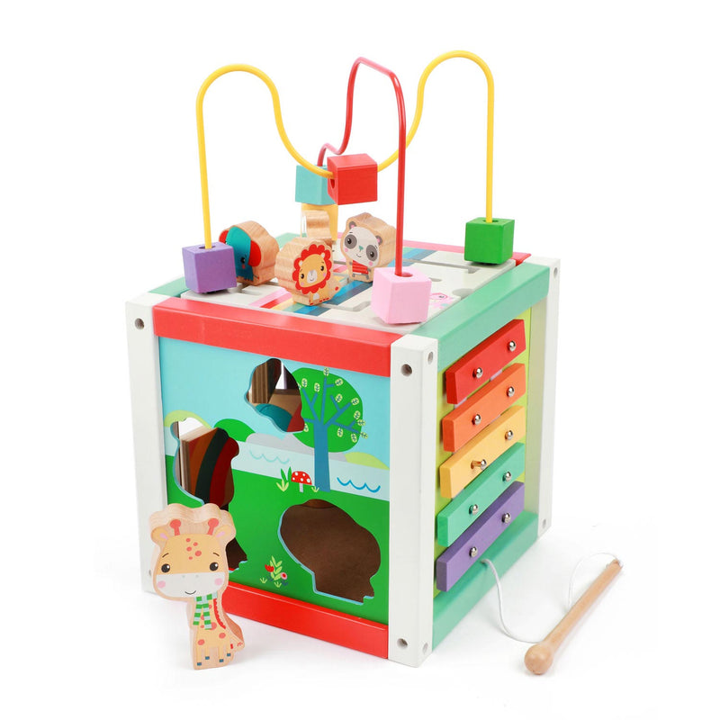 Afbeelding laden in galerijviewer, Fisher Price Activiteiten Kubus Hout
