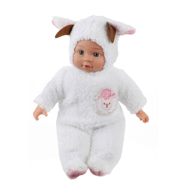Beau-beau baby beau babypop in dierenpakje schaap