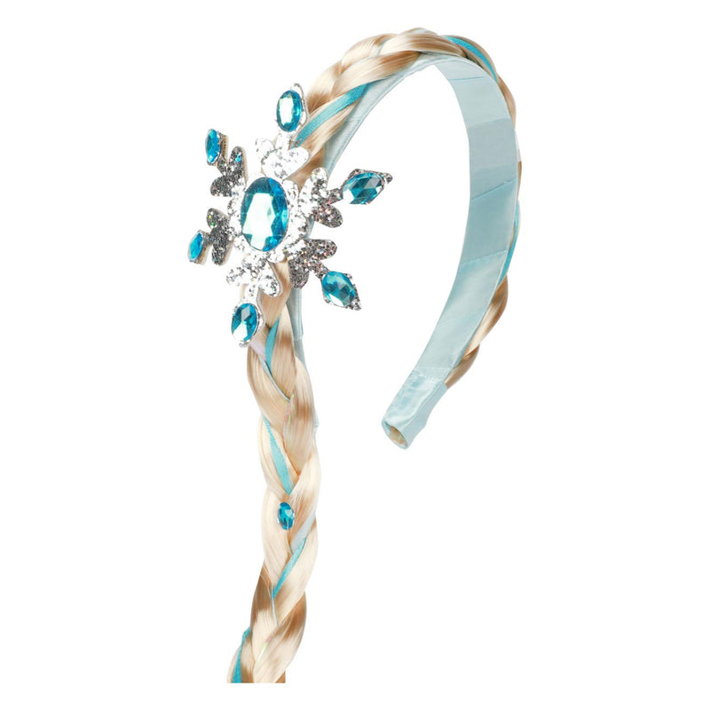 Afbeelding laden in galerijviewer, Toi-toys toi toys ice princess diadeem met lange vlecht met ijskristallen
