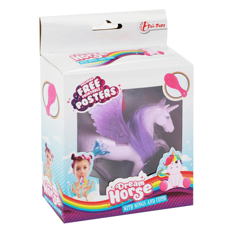 Afbeelding laden in galerijviewer, Toi-toys toi toys dream horse eenhoorn pegasus met borstel

