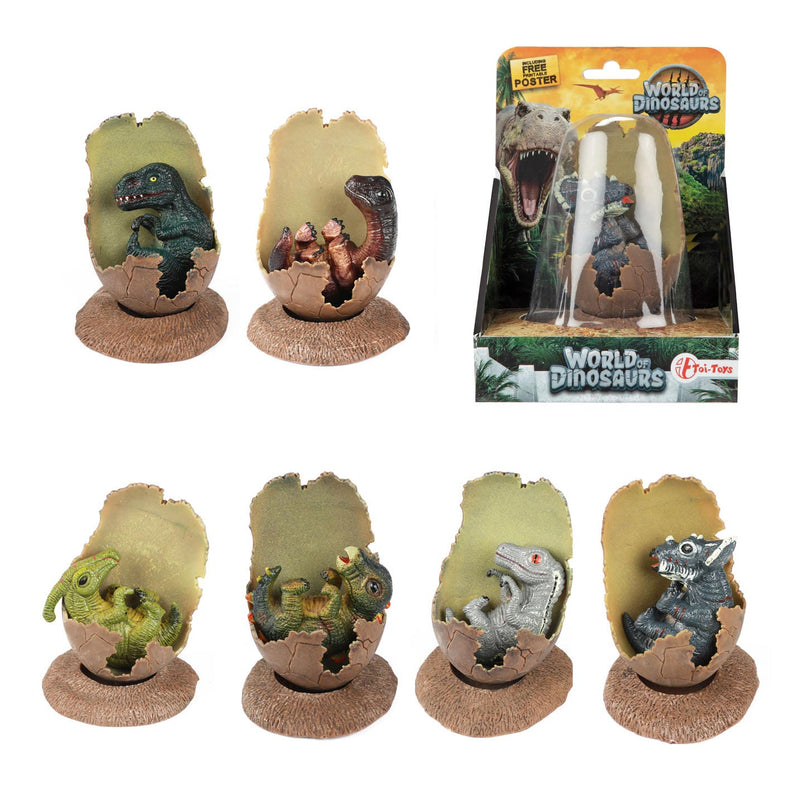 Afbeelding laden in galerijviewer, World of dinosaurs babydino in gebroken ei
