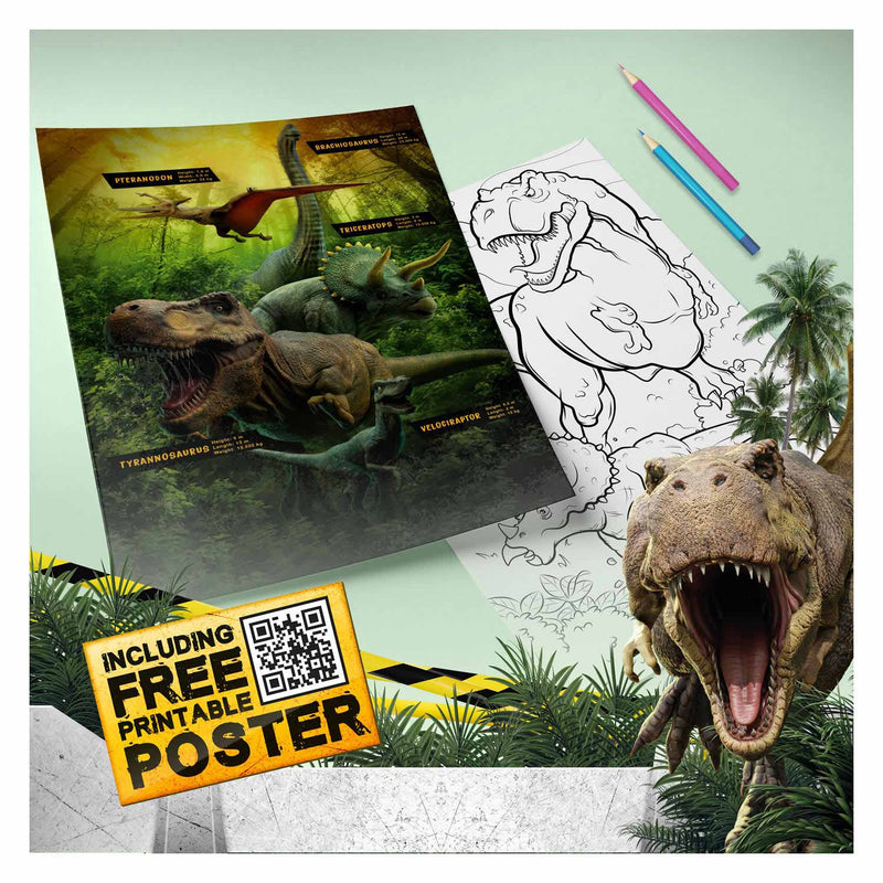 Afbeelding laden in galerijviewer, World of dinosaurs super kleurboek
