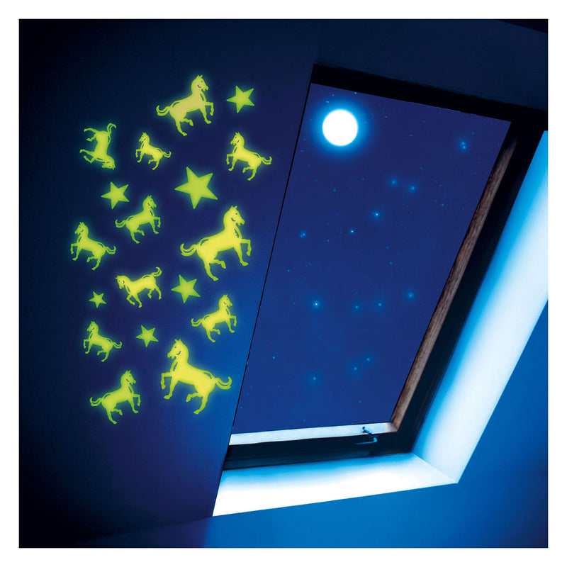 Afbeelding laden in galerijviewer, Toi-toys glow n fun glow in the dark paarden
