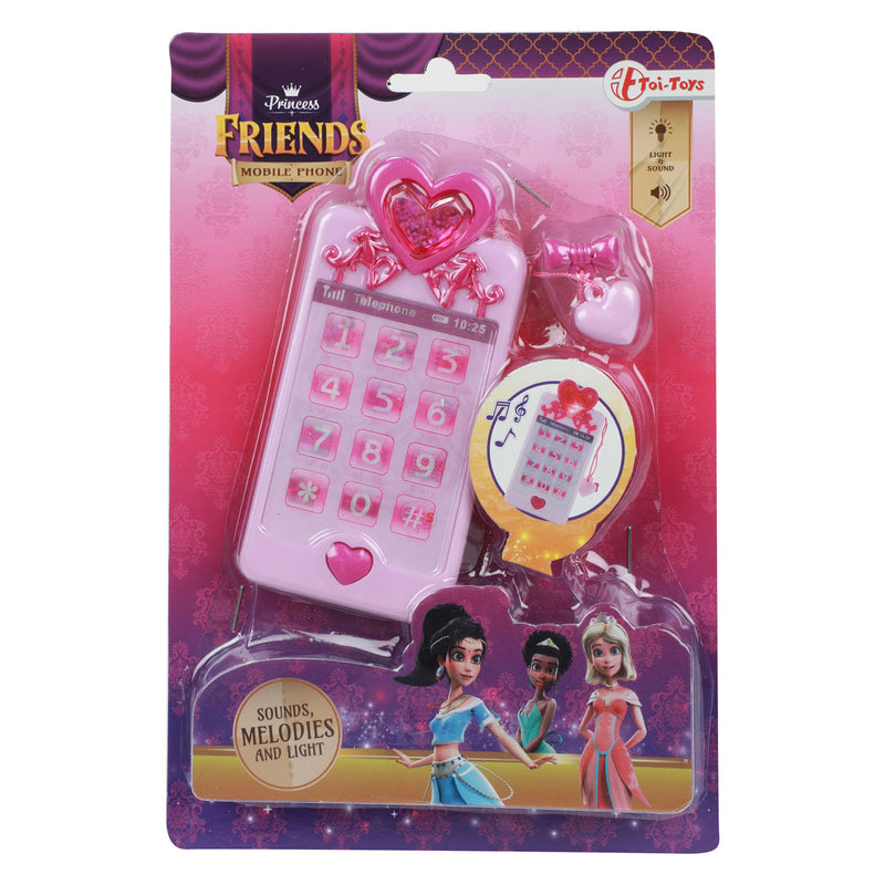 Afbeelding laden in galerijviewer, Toi-toys princess friends mobiele speelgoedtelefoon roze
