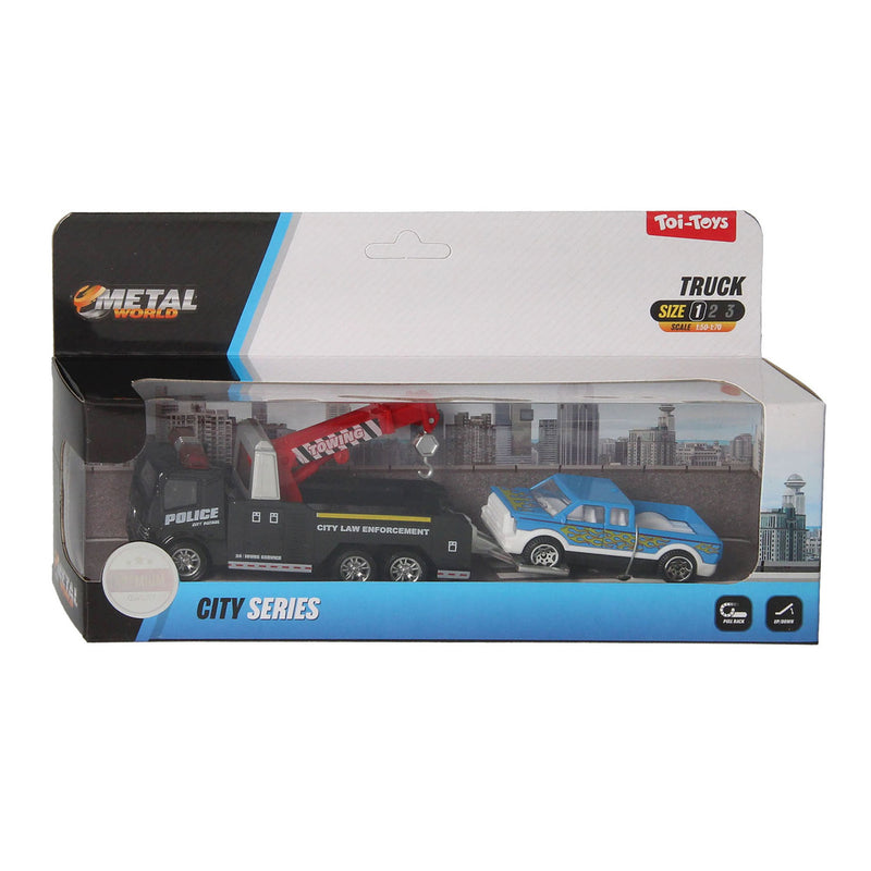 Afbeelding laden in galerijviewer, Toi-toys toi toys die-cast sleepwagen met auto
