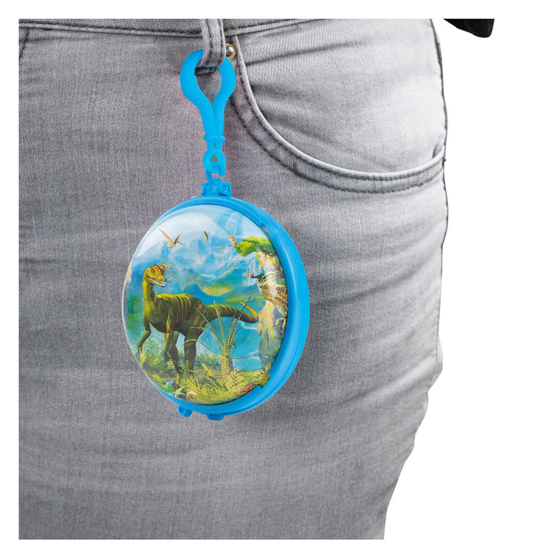 Afbeelding laden in galerijviewer, World of dinosaurs sleutelhanger met mini dino's
