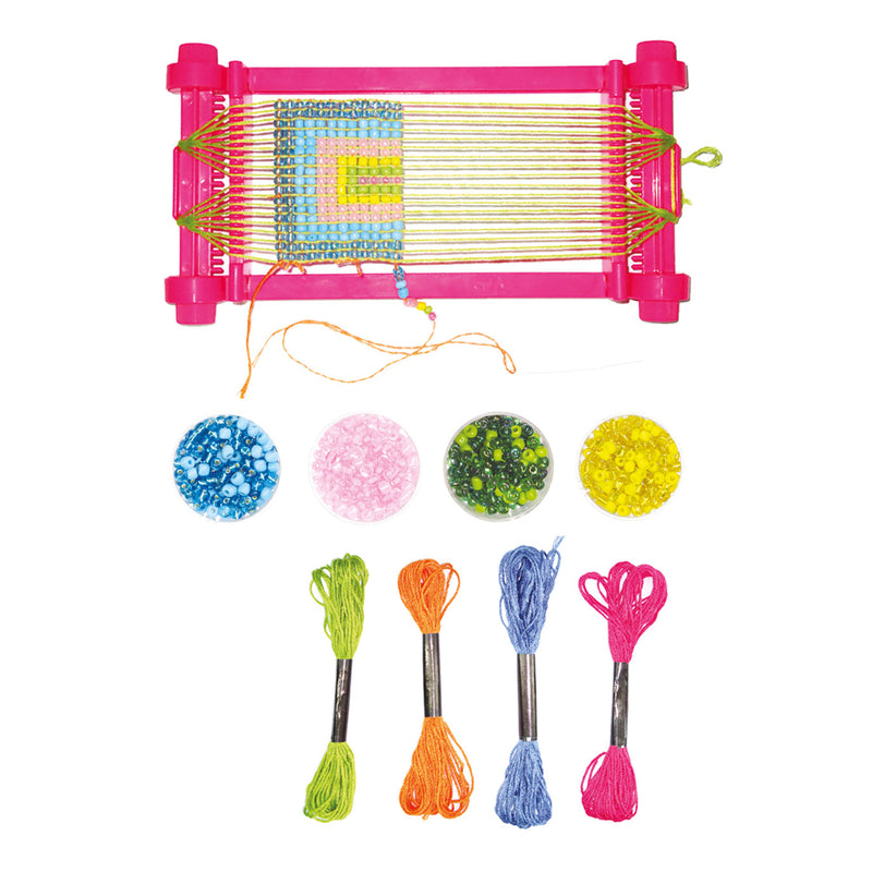 Afbeelding laden in galerijviewer, Toi-toys weefgetouw met garen en kralenset
