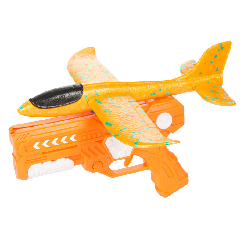 Afbeelding laden in galerijviewer, Toi-toys air foam vliegtuig met afschietpistool, 24cm
