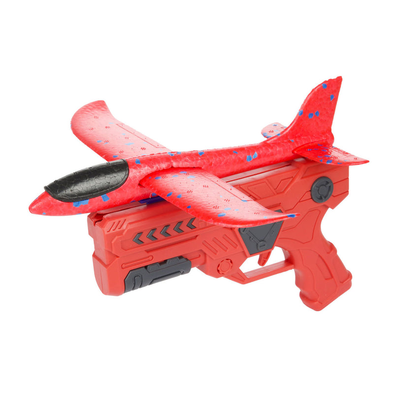 Afbeelding laden in galerijviewer, Toi-toys air foam vliegtuig met afschietpistool, 24cm
