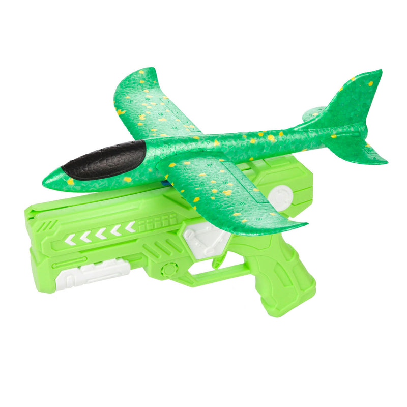 Afbeelding laden in galerijviewer, Toi-toys air foam vliegtuig met afschietpistool, 24cm
