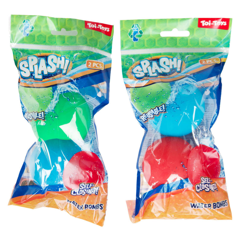 Afbeelding laden in galerijviewer, Toi-toys toi toys splash waterballon herbruikbaar en zelfsluitend pak a 2
