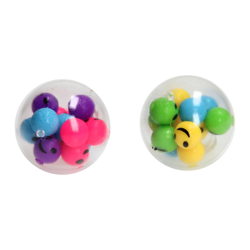 Afbeelding laden in galerijviewer, Toi-toys fun knijpbal gevuld met lachtgezicht balletjes
