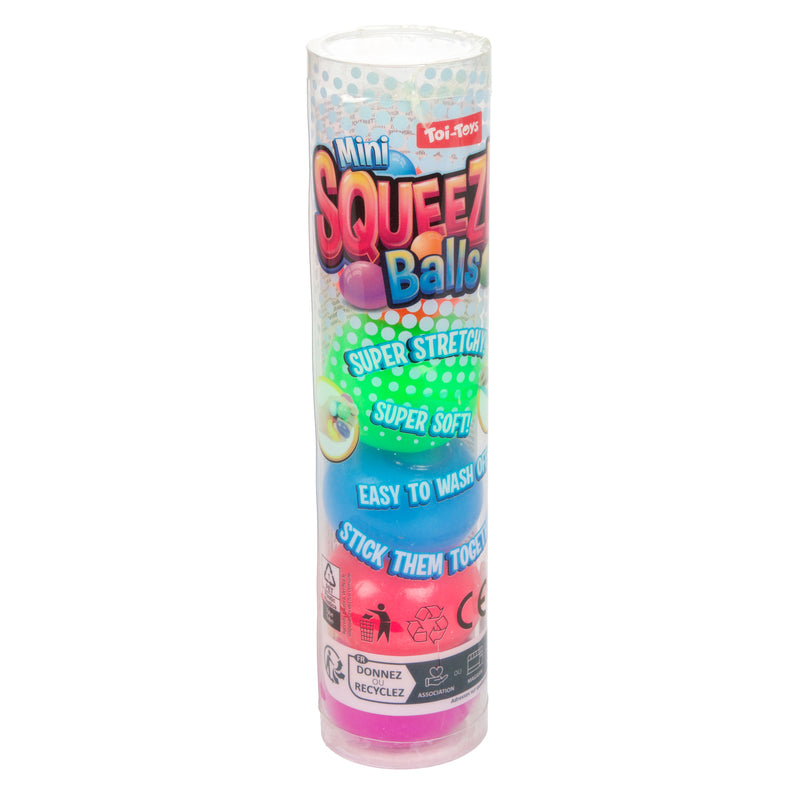 Afbeelding laden in galerijviewer, Toi-toys toi toys fun mini knijpballen stickeezz set a 5 stuks
