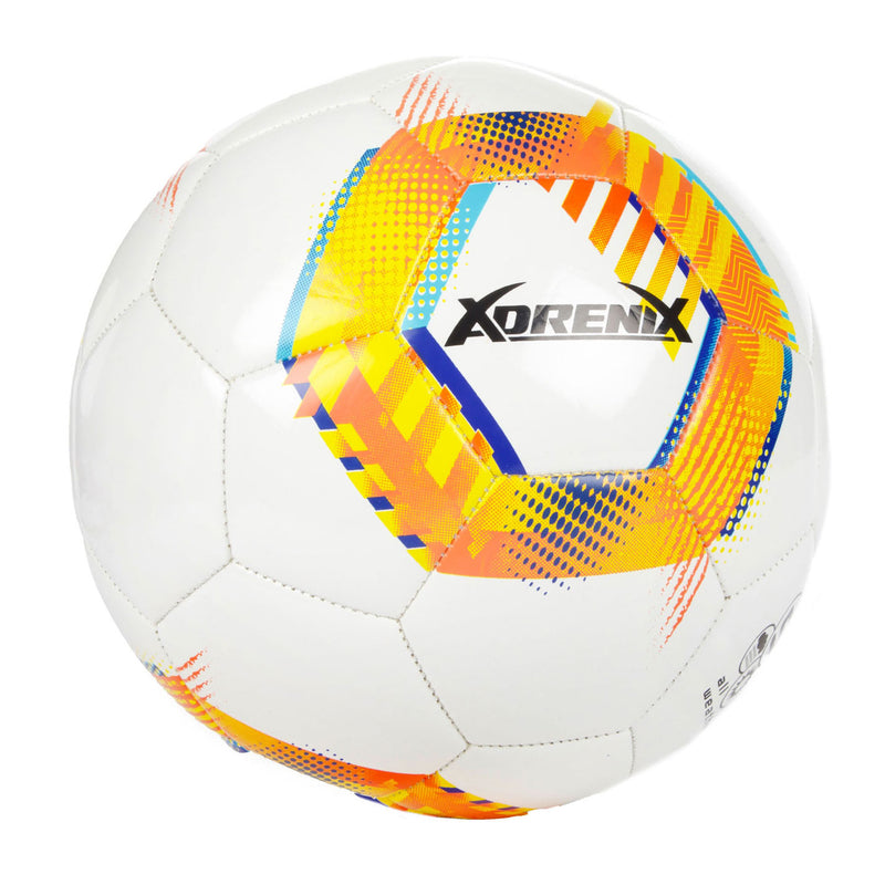 Afbeelding laden in galerijviewer, Adrenix voetbal hybrid tech 23cm - kleurrijke voetbal kunstleder.
