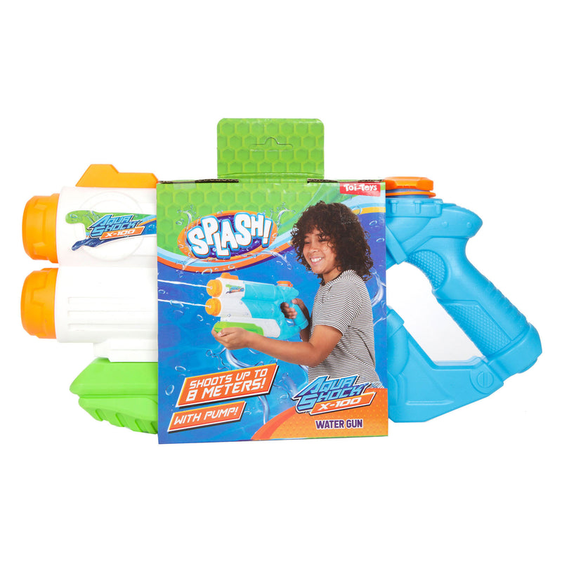 Afbeelding laden in galerijviewer, Toi-toys toi toys splash waterpistool aqua shock x100 1080ml
