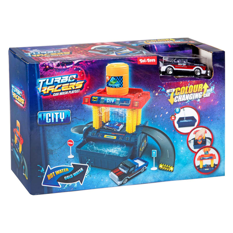 Afbeelding laden in galerijviewer, Turbo racers auto wasserette met kleurveranderende auto
