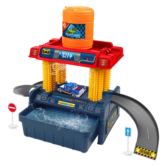 Turbo racers auto wasserette met kleurveranderende auto