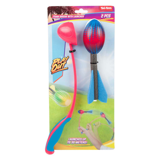 Toi-toys play out mini foampijl met werper 3 assorti