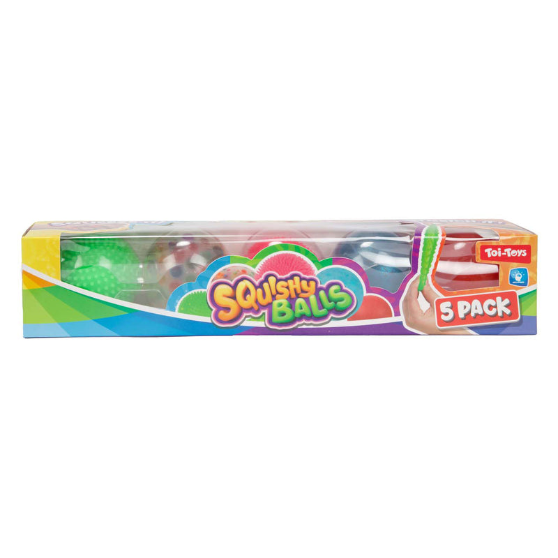 Afbeelding laden in galerijviewer, Toi-toys fun squishy anti-stress bal, 5st.
