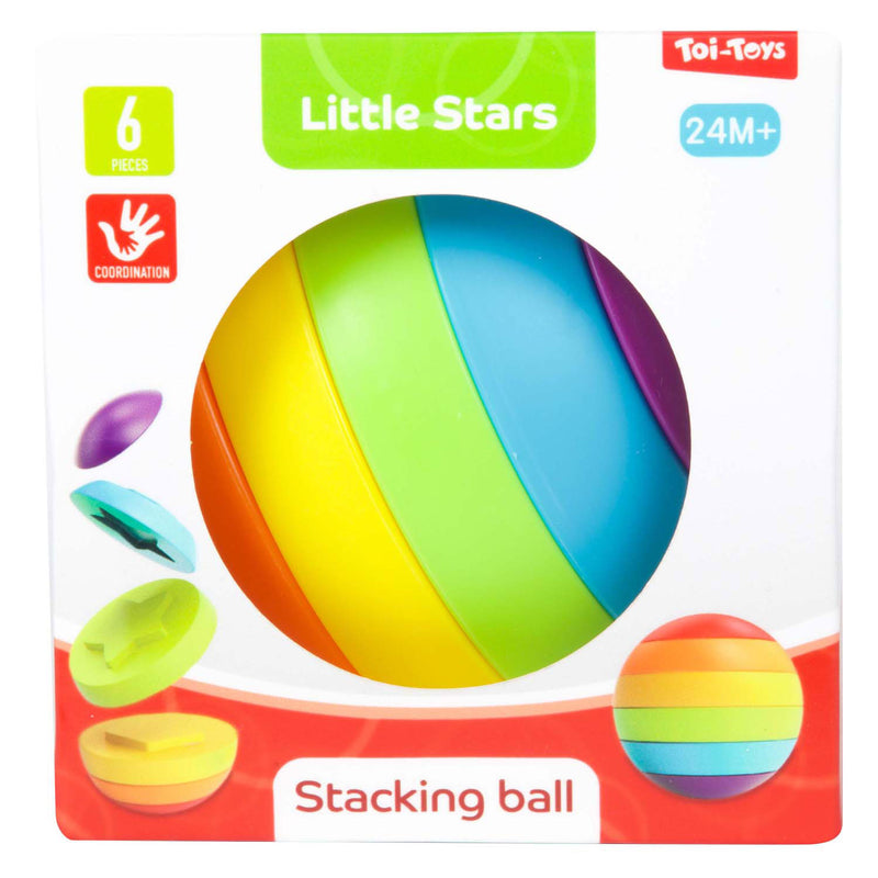 Afbeelding laden in galerijviewer, Toi-toys toi toys little stars baby stapeltorenpuzzelbal

