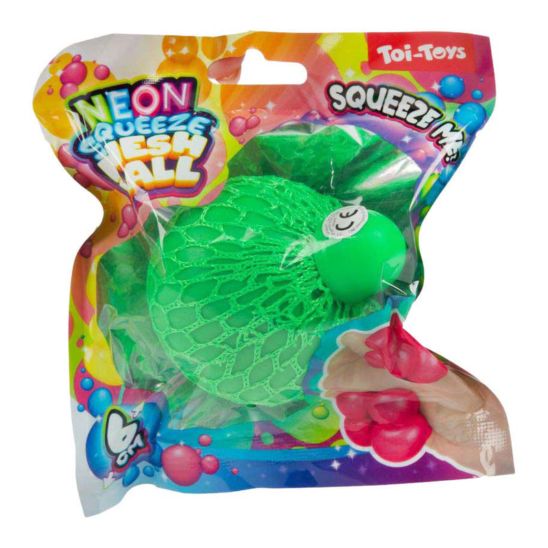 Afbeelding laden in galerijviewer, Toi-toys fun knijpbal neon mesh, 6 cm
