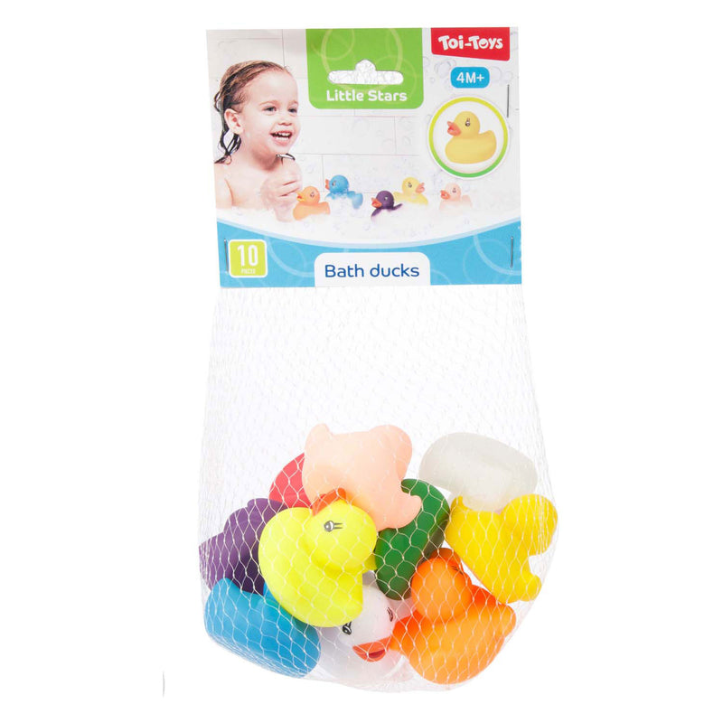 Afbeelding laden in galerijviewer, Toi-toys badeend cool colors net a 10st
