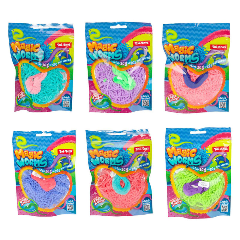 Afbeelding laden in galerijviewer, Toi-toys magic wormen met grote magische worm - 30gr.
