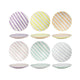 Dinerbord 2-tone pastel stripes doos a 6 stuks ø26,5cm