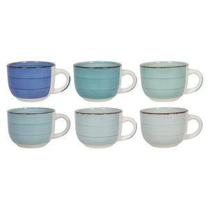 Svenska living koffiemok xl 500ml blue doos a 6 stuks