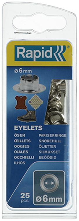 Afbeelding laden in galerijviewer, Rapid 1009444 - oogjes e1 - 6mm, 25 pcs | 5 stuks
