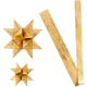 Papieren vlechtstroken, l: 44+78 cm, d 6,5+11,5 cm, b: 15+25 mm, goud, 32 stroken 1 doos