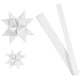 Papieren vlechtstroken, l: 44+78 cm, d 6,5+11,5 cm, b: 15+25 mm, wit, 32 stroken 1 doos