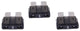 Dresselhaus zekering platte stekker flat fuse 1a gray