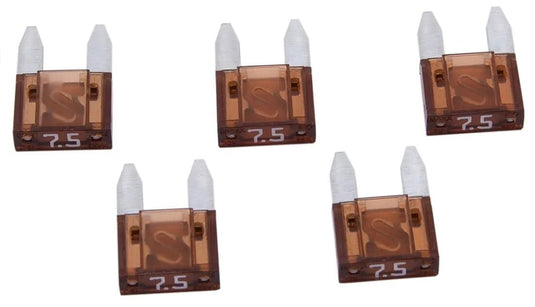 Dresselhaus flachsteckersicherung mini flat fuse mini 7.5a brown 5 pcs.