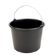 Gripline 1034739 - -d 12l emmer zwart met knopbeugel en literscala | 1 stuks