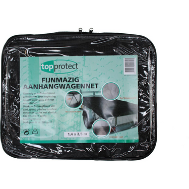 Konvox 1035263 - aanhangwagen net 200x300 groenmet koord fijnmazig | 1 stuks