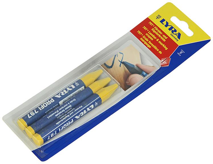 Afbeelding laden in galerijviewer, Lyra 1052115 - markeerkrijt 3st ø12x120mm geel | 5 stuks
