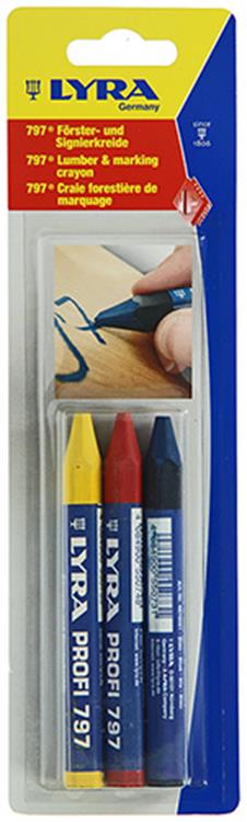 Afbeelding laden in galerijviewer, Lyra 1052116 - markeerkrijt 3st ø12x120mm mix | 5 stuks
